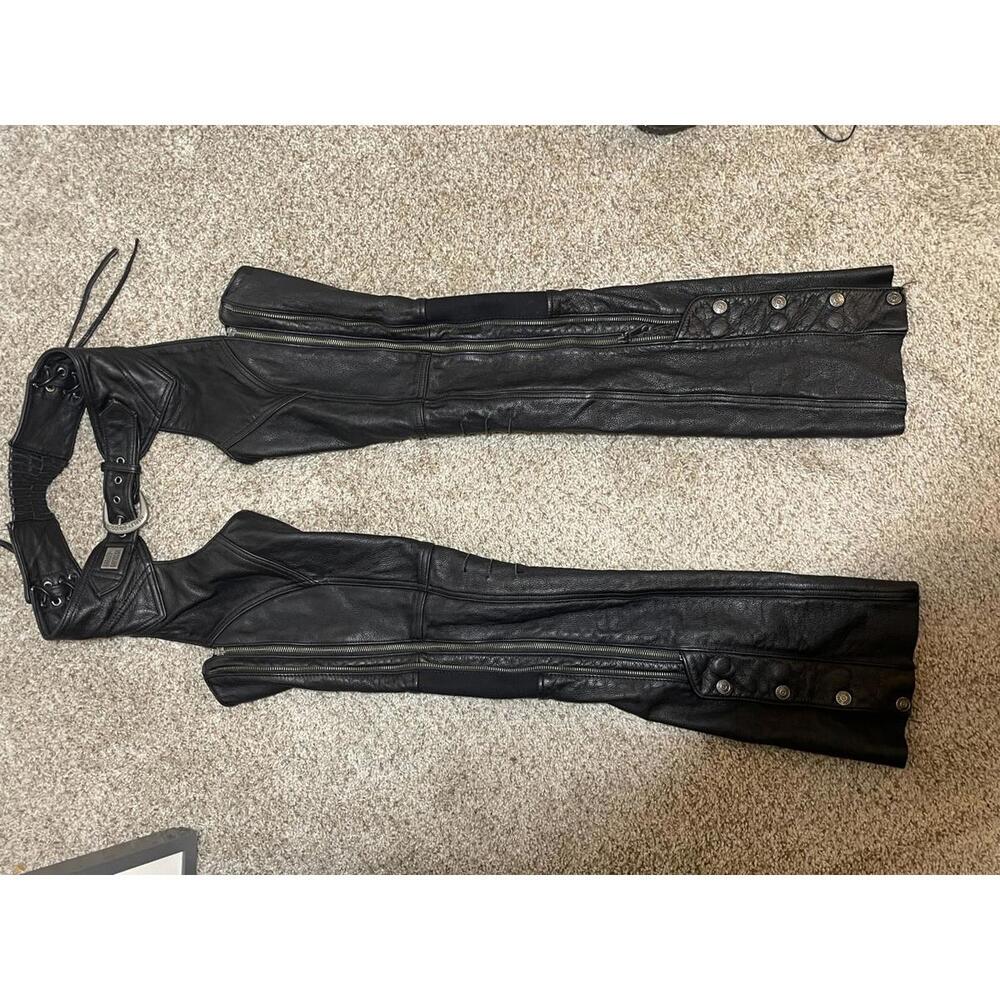 Harley-Davidson Black Leather Chaps